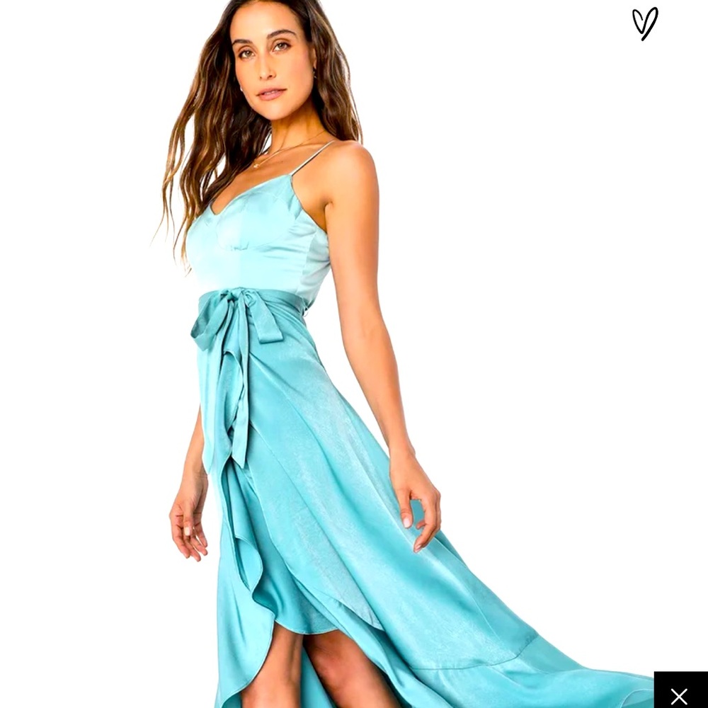 Sage green color block dress. Never worn